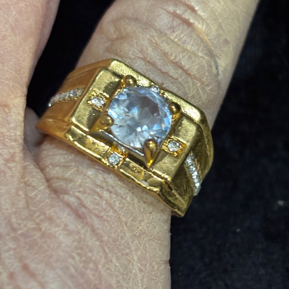GOLD PLATED/
RING- VINTAGE STYLE - Picture 9 of 16